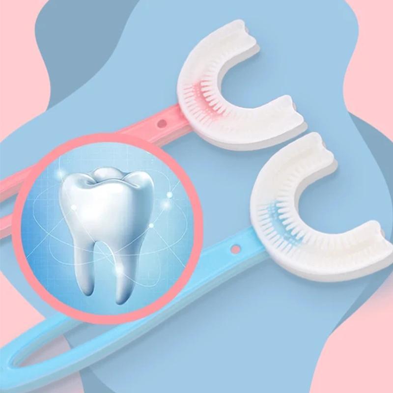 Cepillo de dientes en forma de U para niños de 360 °