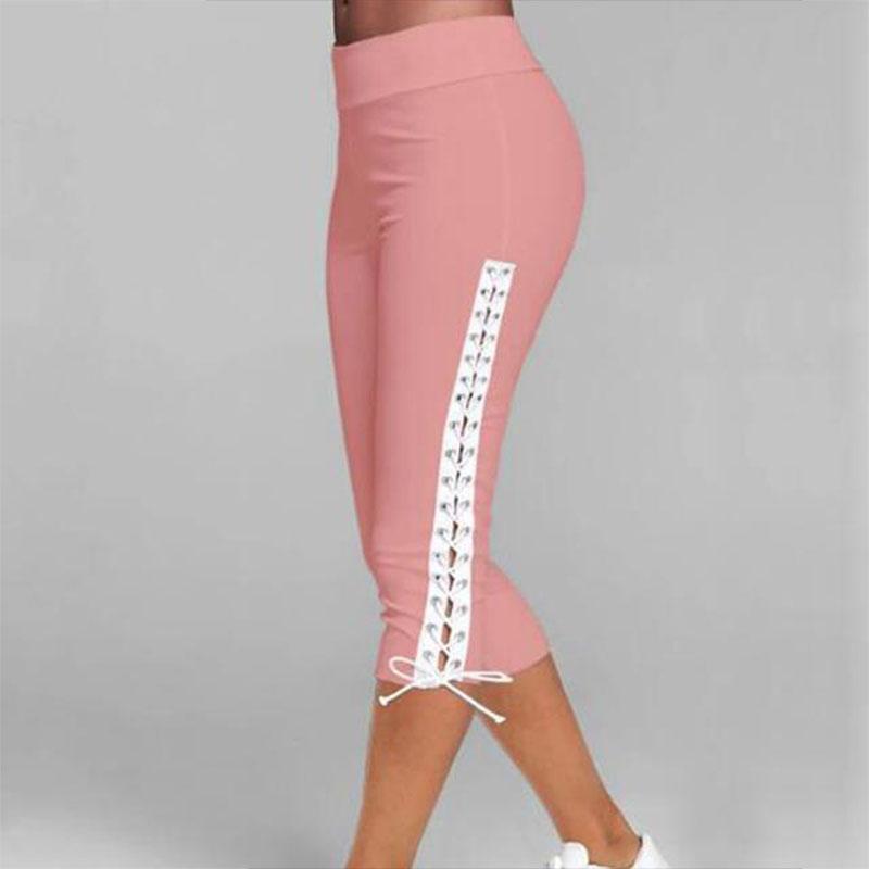 Leggings Capri Con Cordones