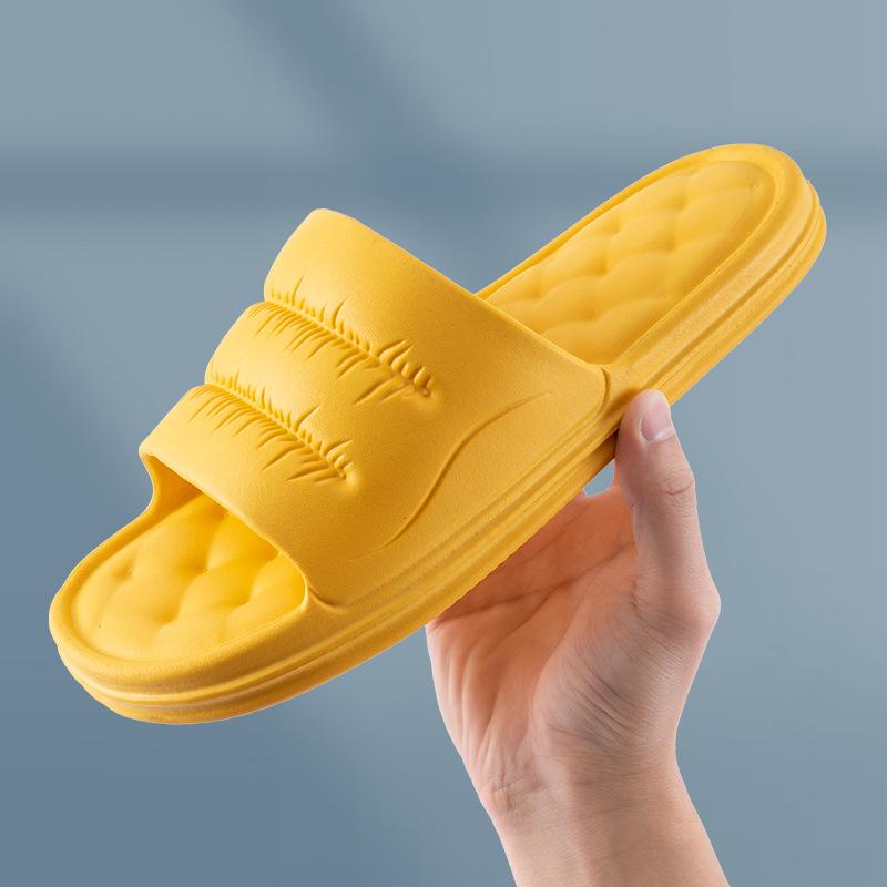 Zapatillas de baño impermeables para el hogar suave antideslizante de interior para mujer