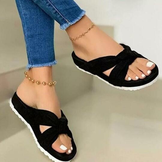 Sandalias De Plataforma Con Lazo Para Mujer