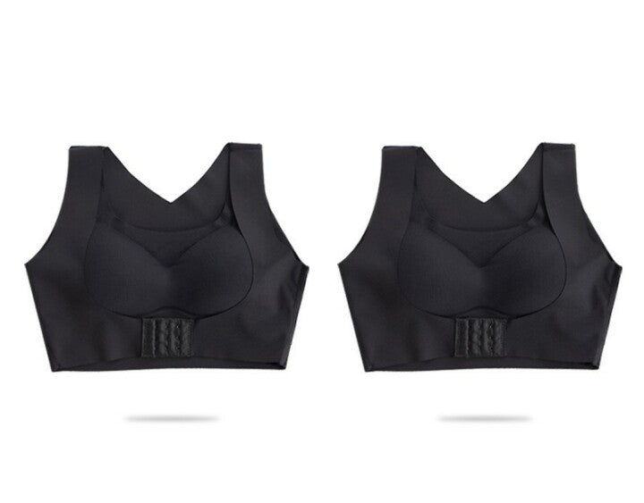 Sujetador De Sujeción Con Hebilla Frontal Sin Costuras