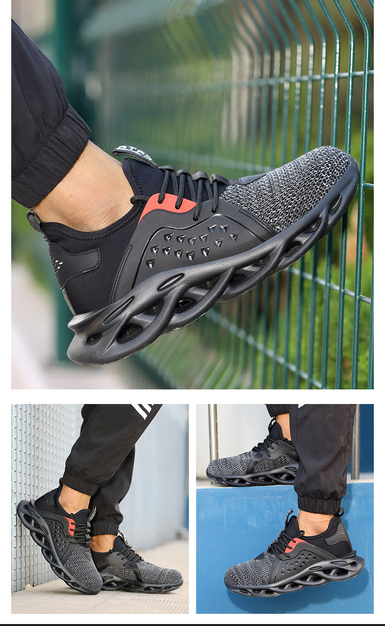 Zapatos de trabajo de seguridad ligeros transpirables