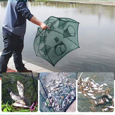 Red De Pesca Plegable Automática