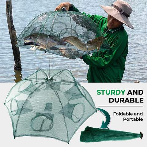 Red De Pesca Plegable Automática