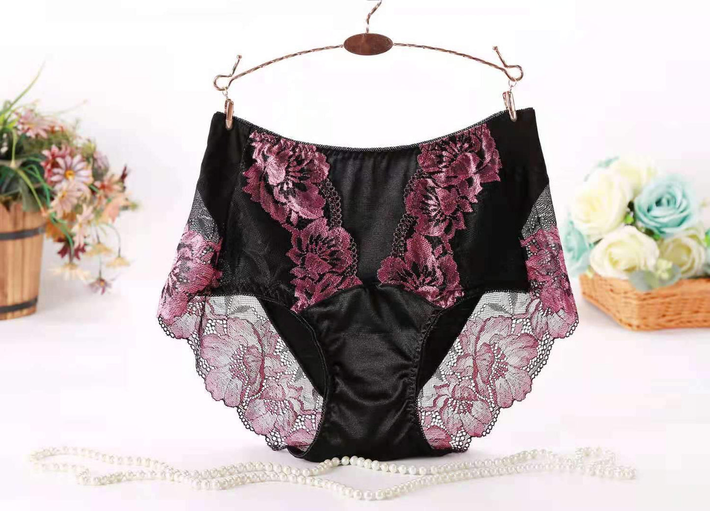 Panty De Algodón Cómodo De Malla De Talle Alto a La Cadera Completa