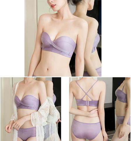 Sujetador Cruzado Sin Tirantes Con Colchón De Aire