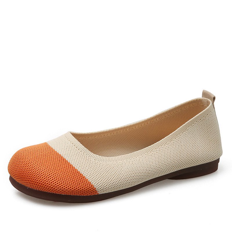 [W-Zapato] Zapatos Sin Cordones Con Suela Exterior Suave De Tejido De Mosca