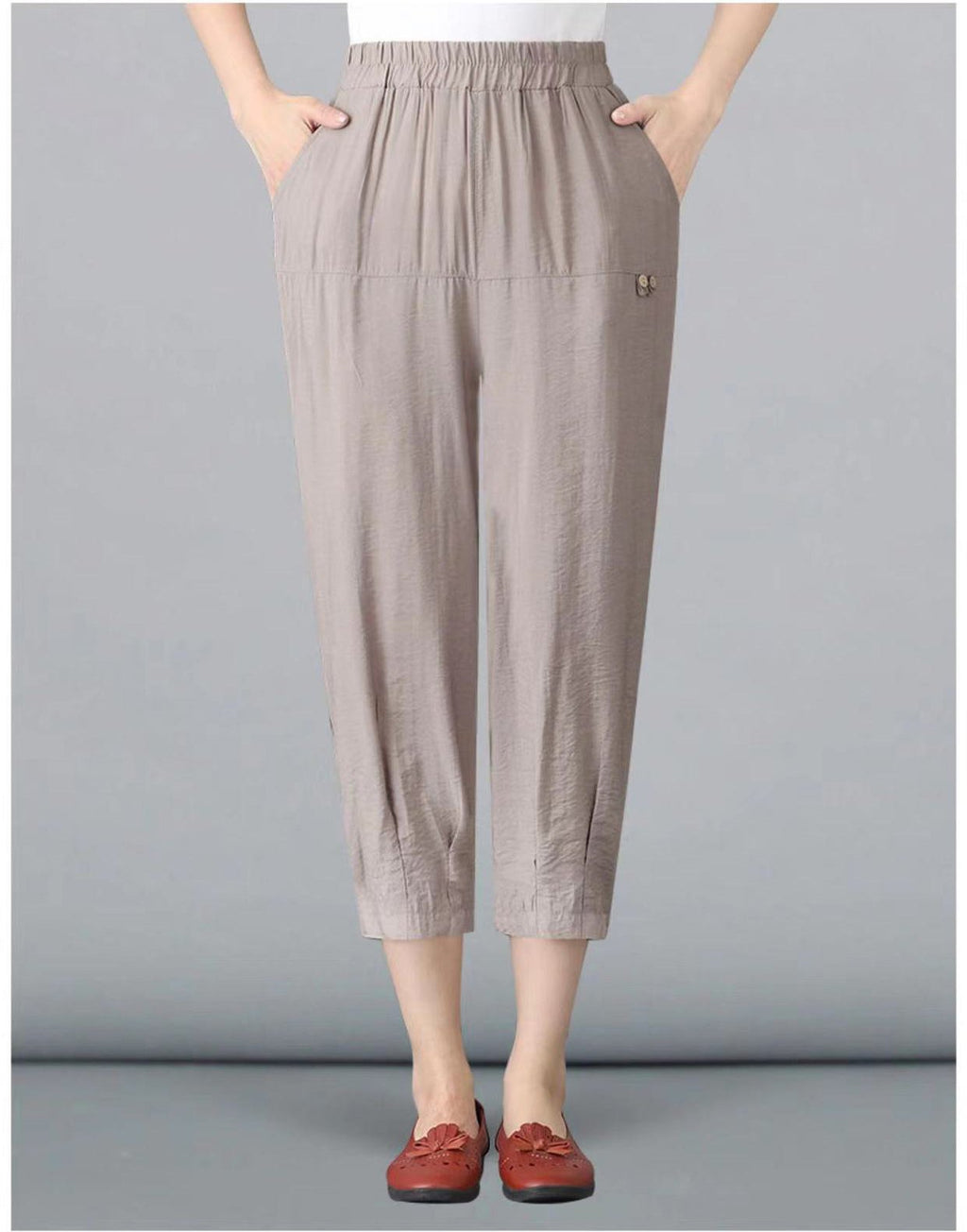 [W-Ropa] Pantalones Femeninos De Algodón