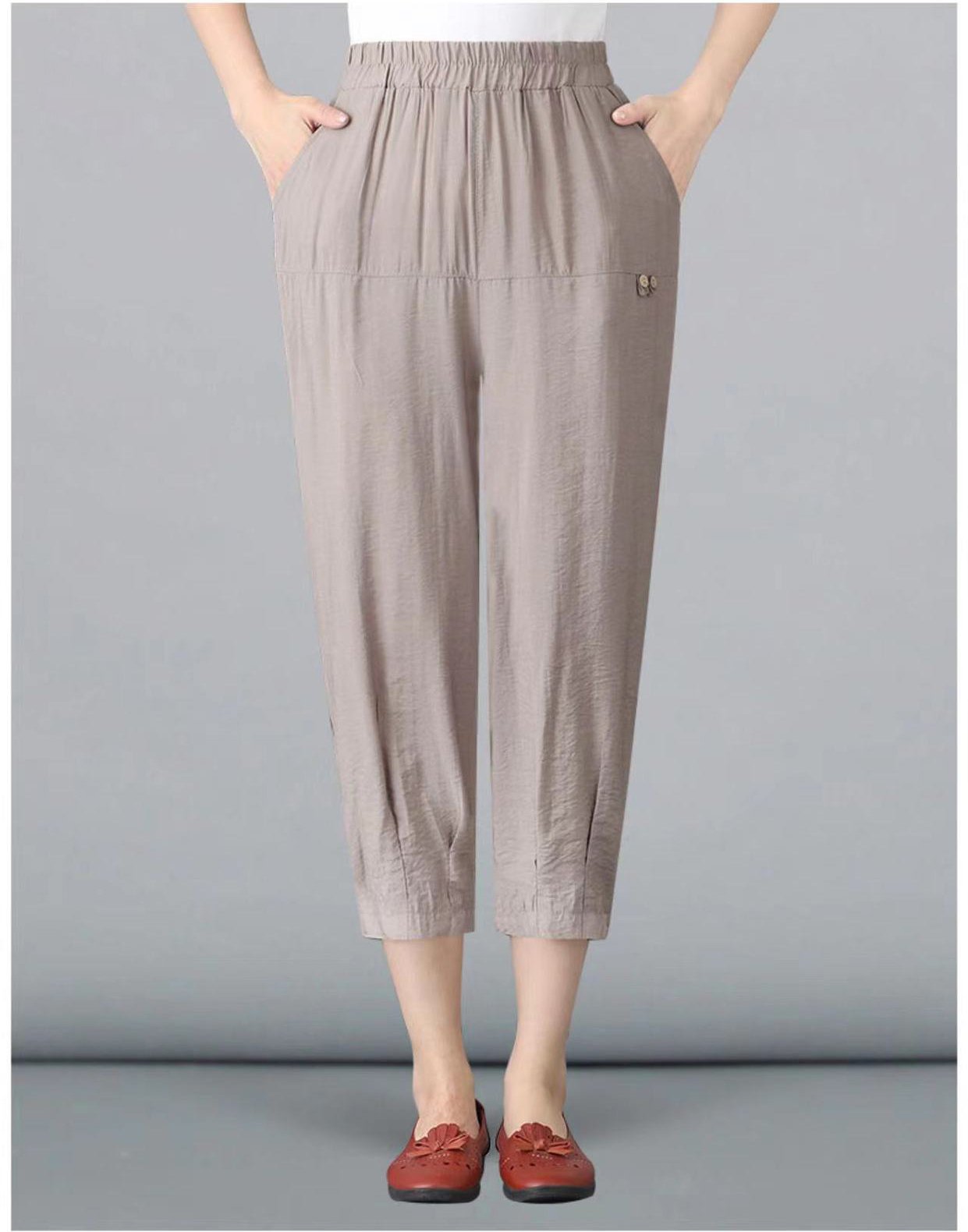 [W-Ropa] Pantalones Femeninos De Algodón