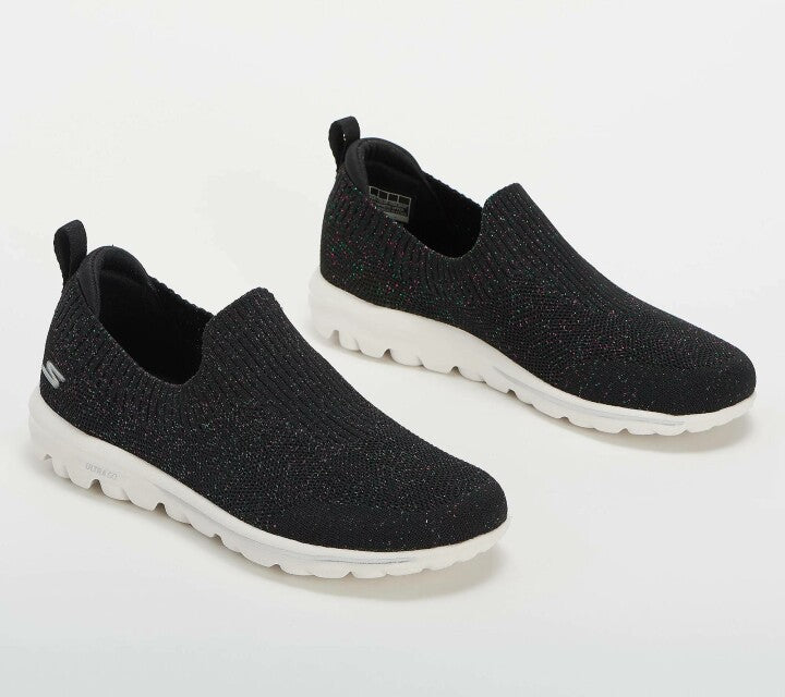 [W-Zapato] Zapatos Sin Cordones Transpirables Y Brillantes Para Mujer