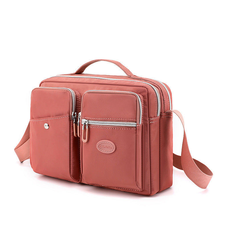 [W-Bolso] Bolso De Hombro De Gran Capacidad Para Mujer Tela De Nailon Impermeable