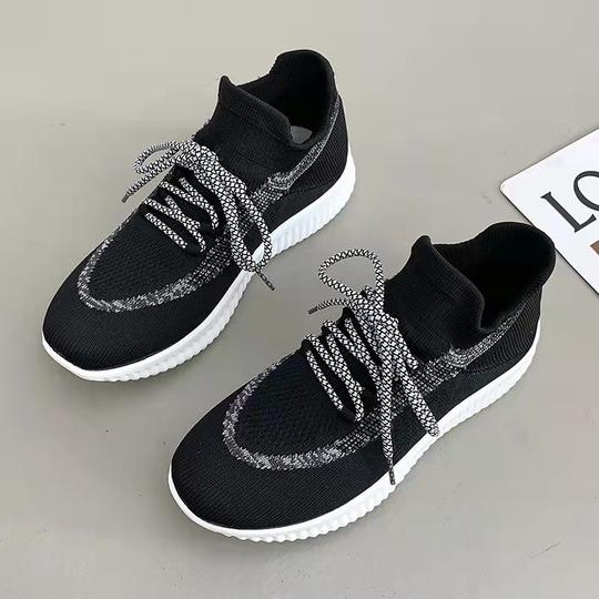 Nuevas zapatillas de deporte tejidas con cordones para mujer