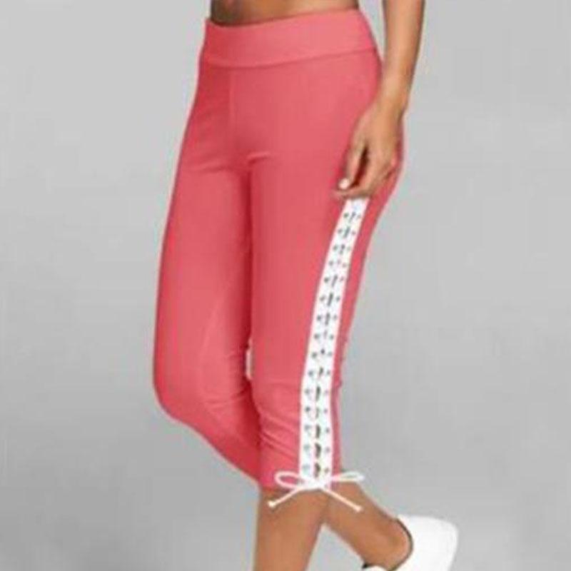 Leggings Capri Con Cordones