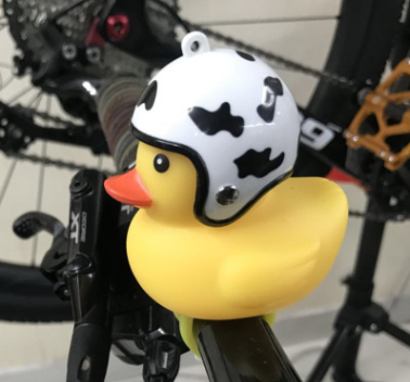 Casco Pato Bicicleta Cuerno Luz