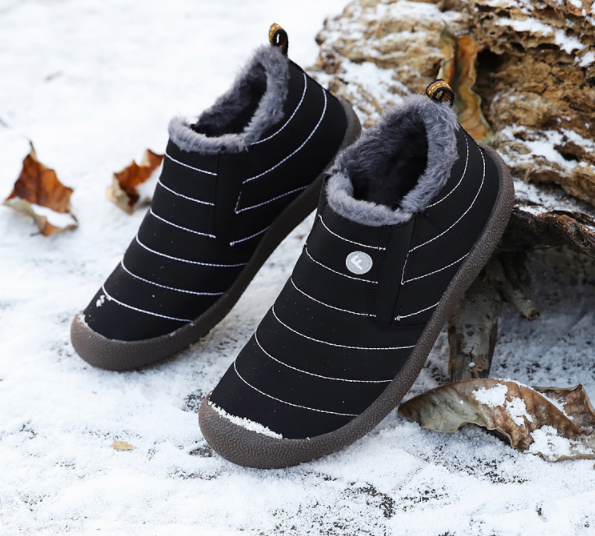 Botas Cortas Cálidas Impermeables Y De Terciopelo - MXbueno