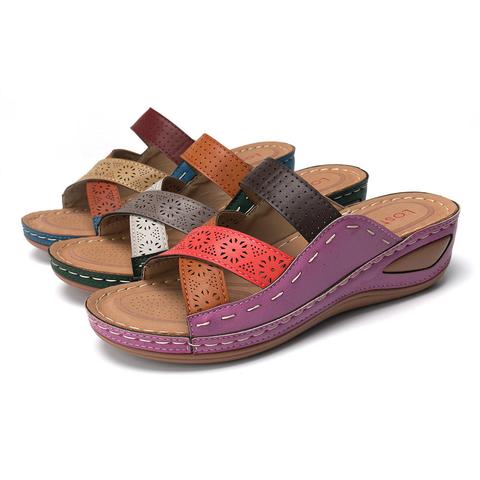 Sandalias con plataforma antideslizante para mujer