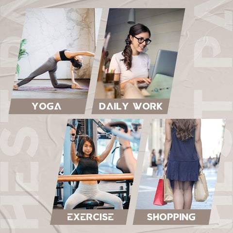 Almohadilla Deportiva Para El Pecho Con Banda De Manga Larga