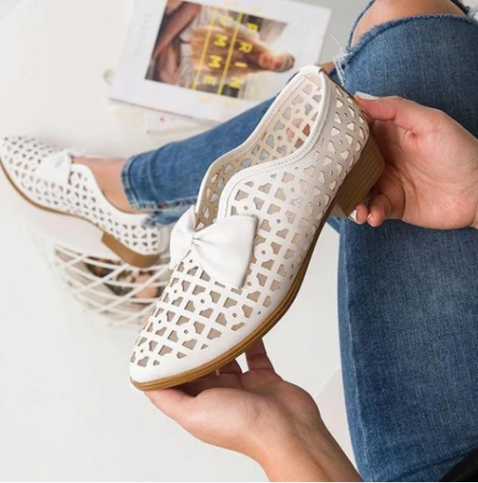 Zapato Verano Transpirable Lazo Hueco