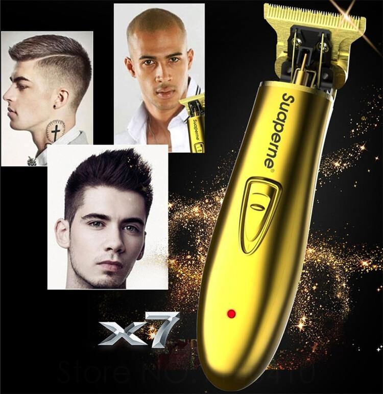 Doble voltaje recargable redable trimmer hombres calvos de pelo Clipper - MXbueno