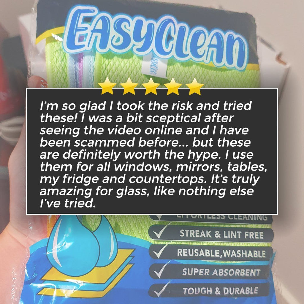 Paños de limpieza milagrosos que no dejan rayas - Reutilizables