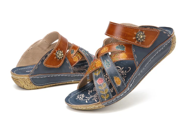 Sandalias De Flores étnicas