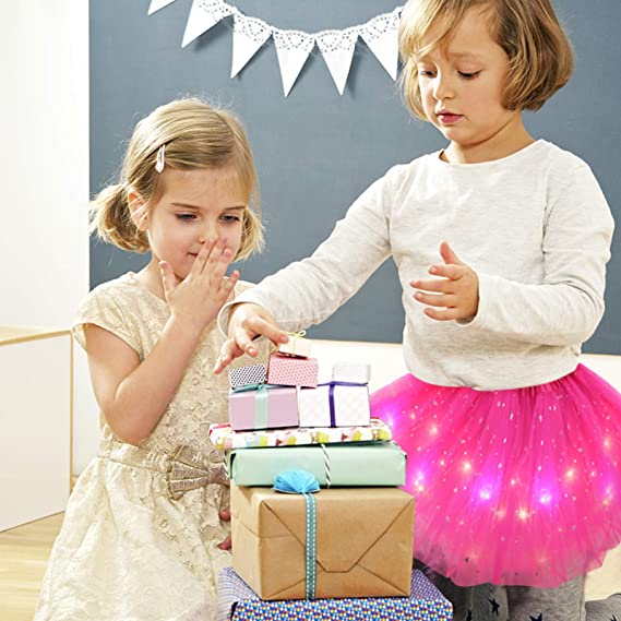 Faldas Del Tutú De La Muchacha, Faldas Del Ballet De Tul De La Falda Del Baile De La Princesa De La Luz Mágica