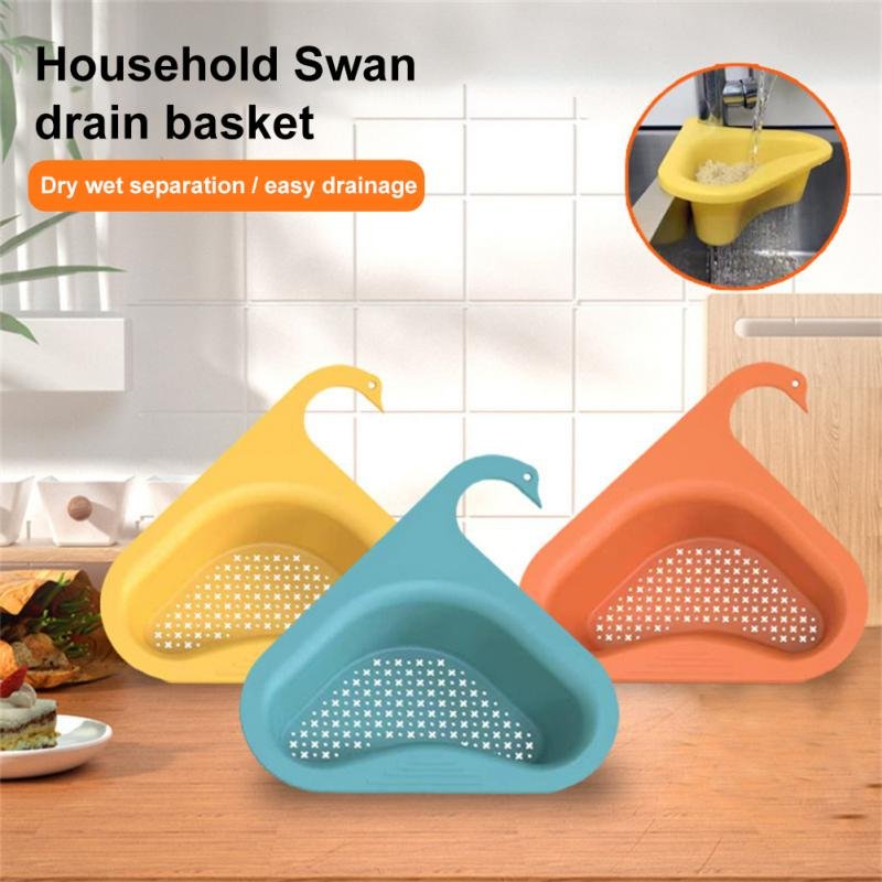 2PCS Fregadero De Cocina Escurridor Cisne Escurreplatos