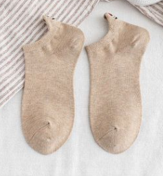 Calcetines de mujer de dibujos animados bordado(3 pares)