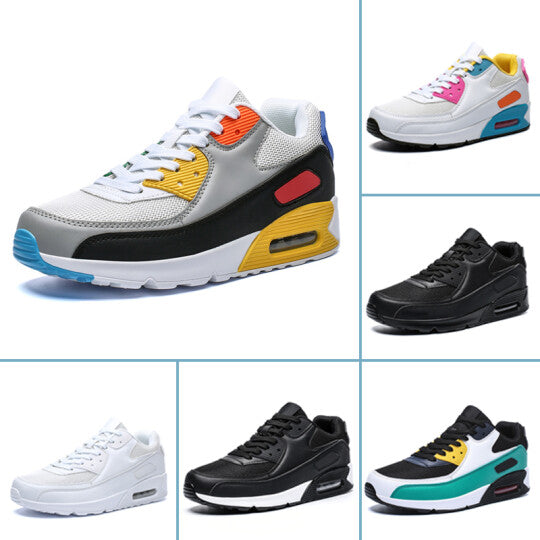 Zapatillas Informales De Malla Transpirable Con Cordones Para Mujer