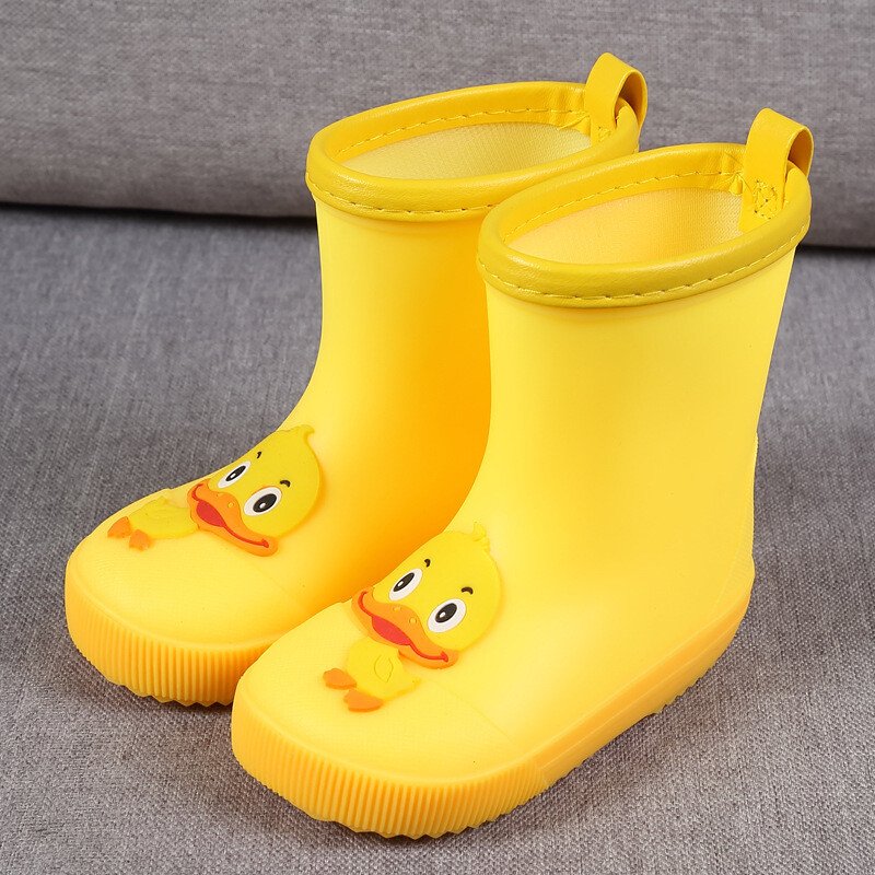 Botas De Lluvia Impermeables De Dibujos Animados De PVC Para Niños