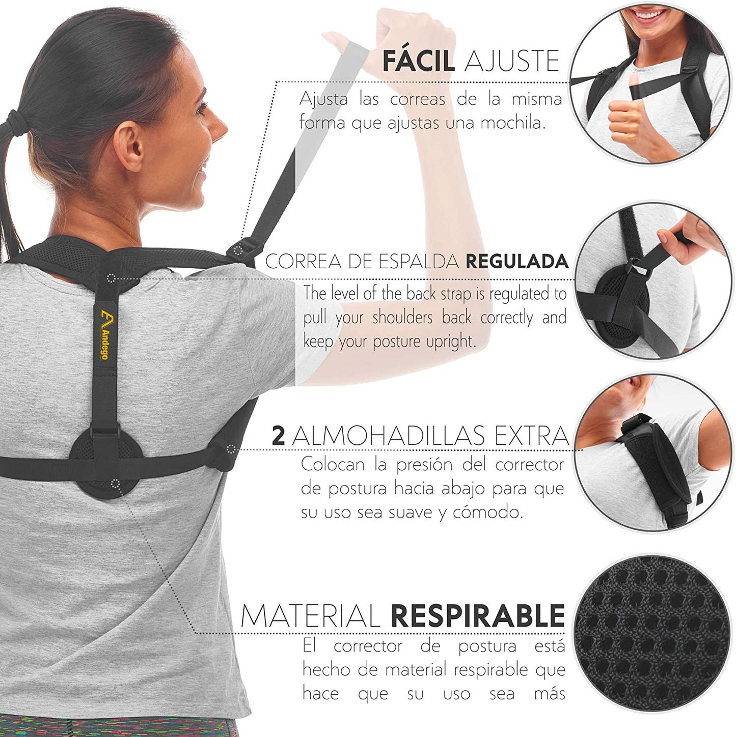 Corrector de Postura Hombre Mujer