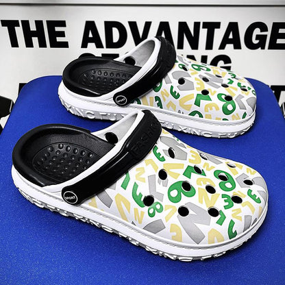 Summer new printed sandals casual beach shoes