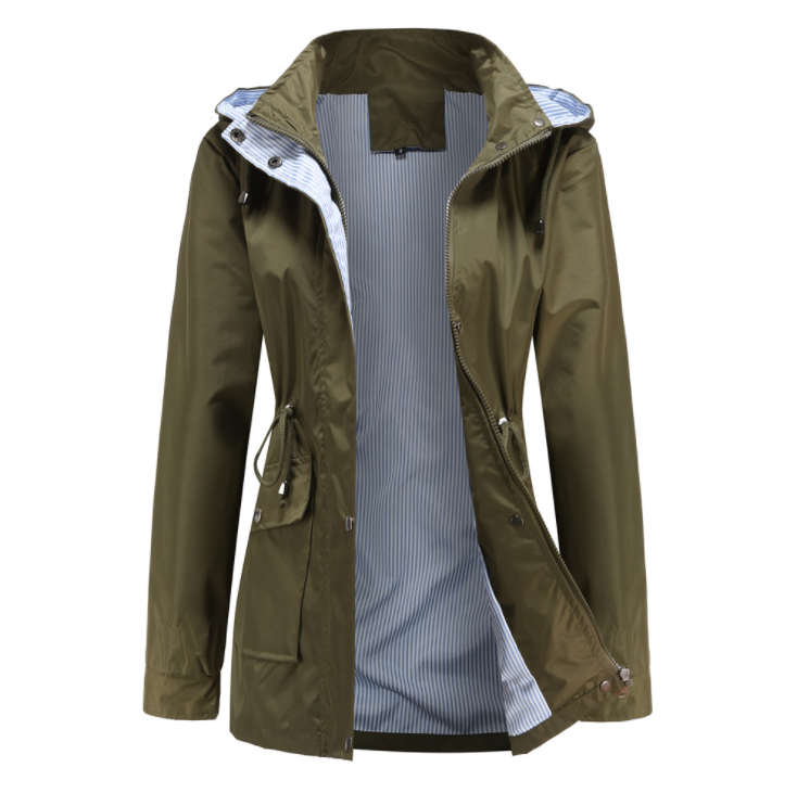 2021 Cortavientos a Prueba De Viento Y Lluvia De Venta Caliente Con Capucha Desmontable