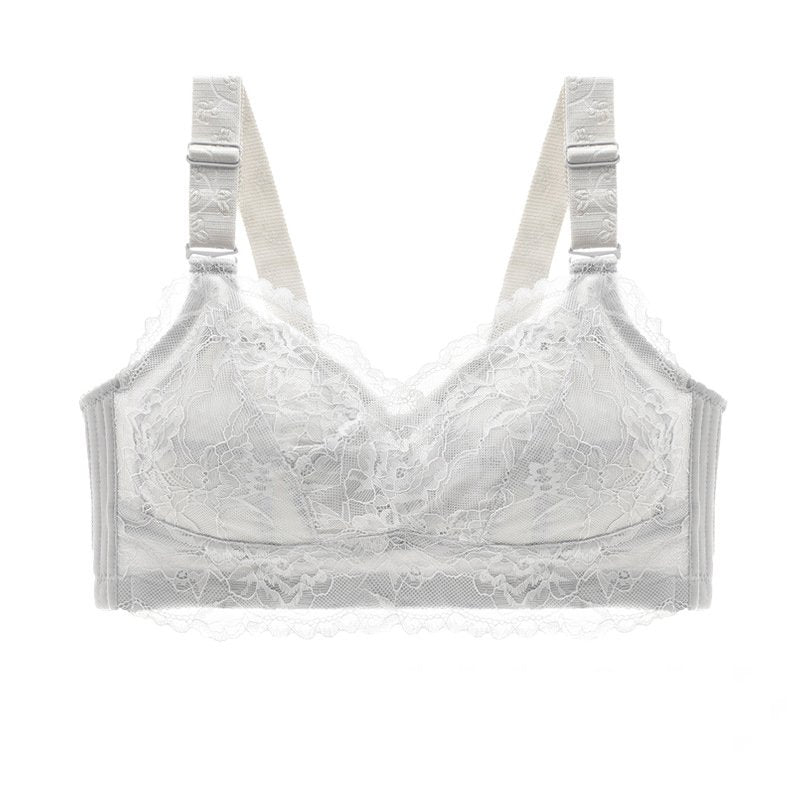 [W-Ropa Interior] Sujetador De Encaje De Copa De Cristal