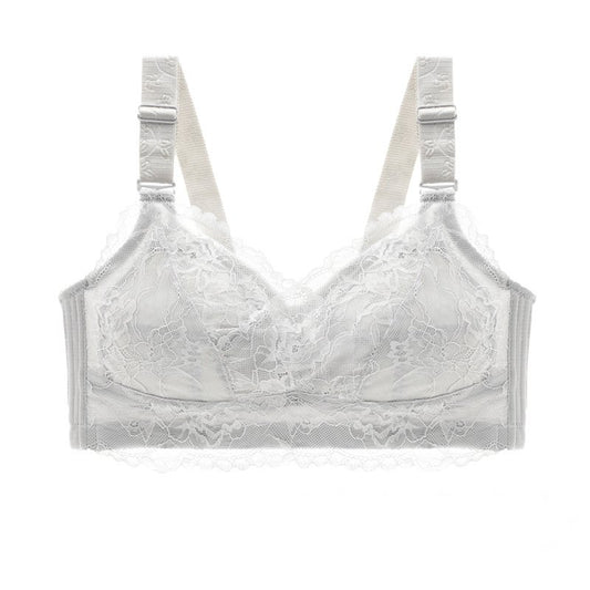 [W-Ropa Interior] Sujetador De Encaje De Copa De Cristal