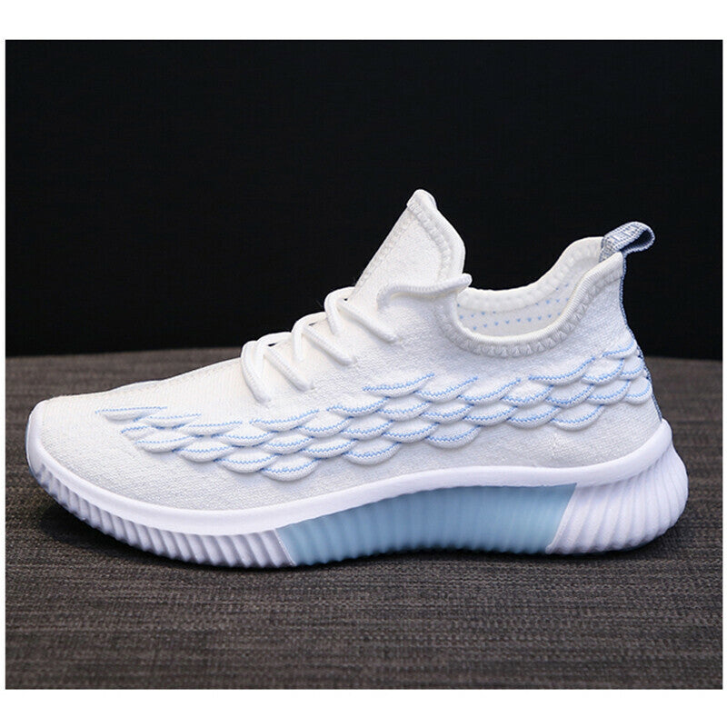 Zapatillas De Running De Malla Transpirable Con Cordones Para Mujer