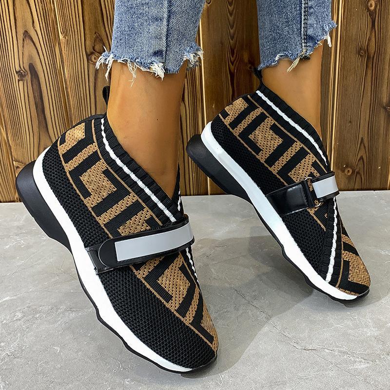 Calzado Deportivo Para Mujer, Punta Redonda, Boca Baja, Pies Planos Casuales