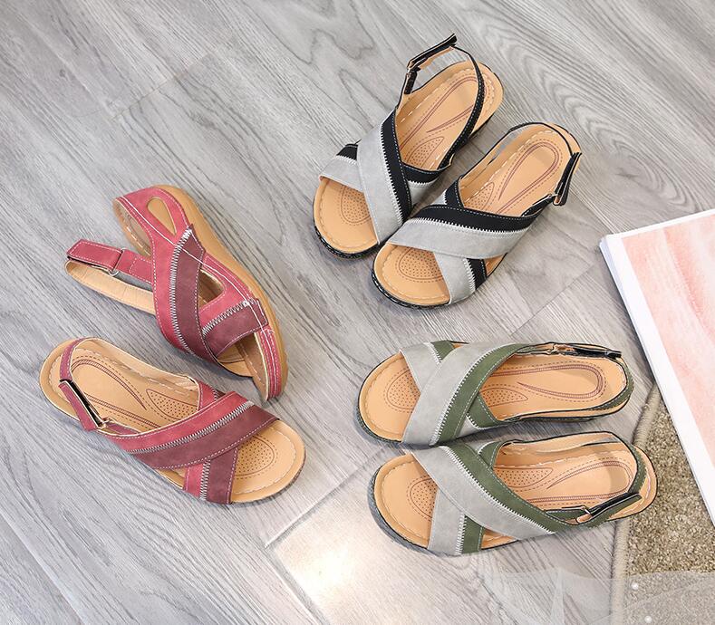 💜 Sandalias De Mujer Tacones Bajos