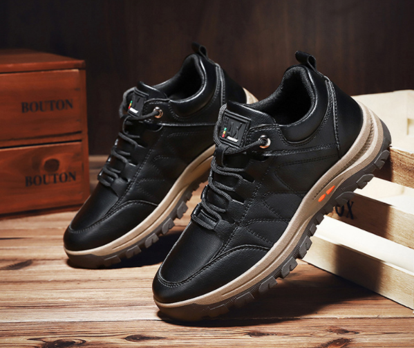 Zapatos Deportivos De Cuero Casual De Negocios - MXbueno