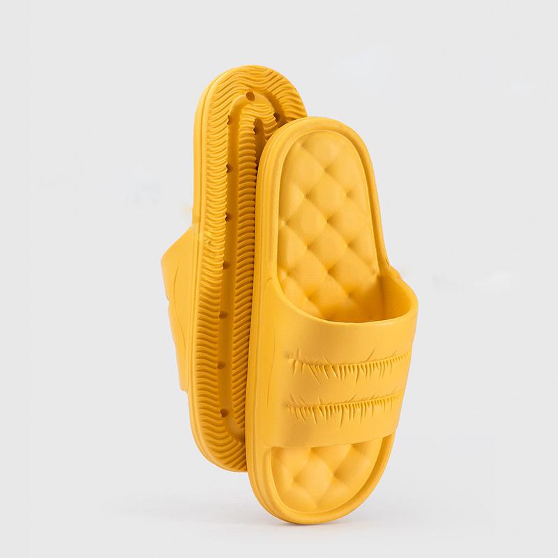 Zapatillas de baño impermeables para el hogar suave antideslizante de interior para mujer