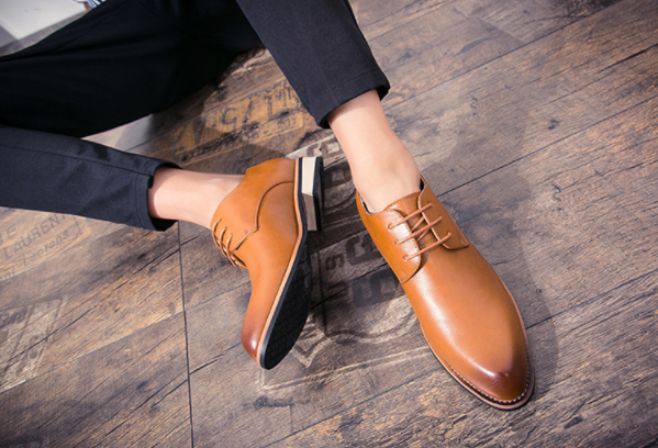 Zapatos De Cuero De Moda Casual Hechos A Mano - MXbueno