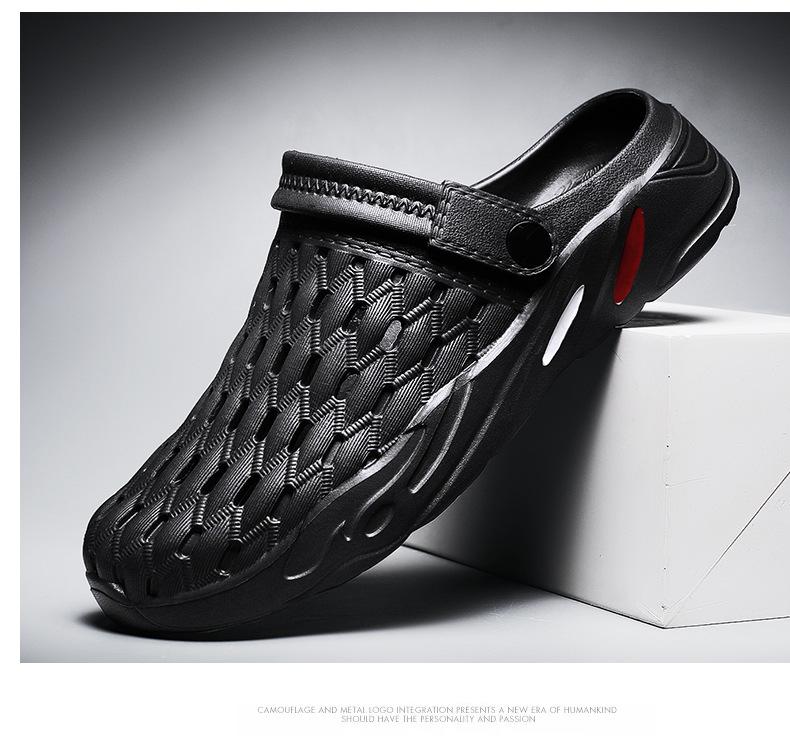 Zapatos de verano Zapatos de gelatina Playa Sandalias de hombre Zapatillas huecas