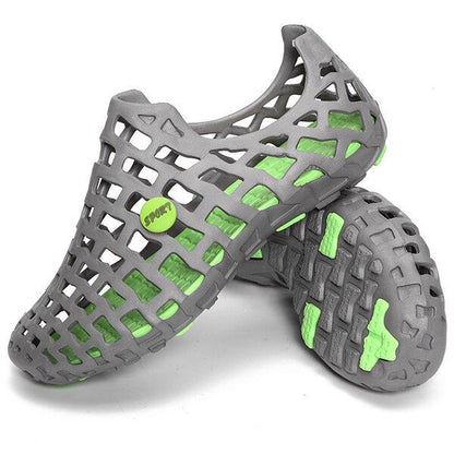 Sandalias De Agua De Playa Informales Planas Ahuecadas Transpirables