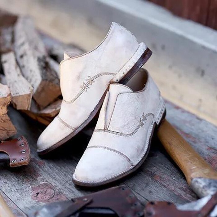 Zapatos Oxford Para Mujer Con Puntera En Punta, Mocasines Vintage