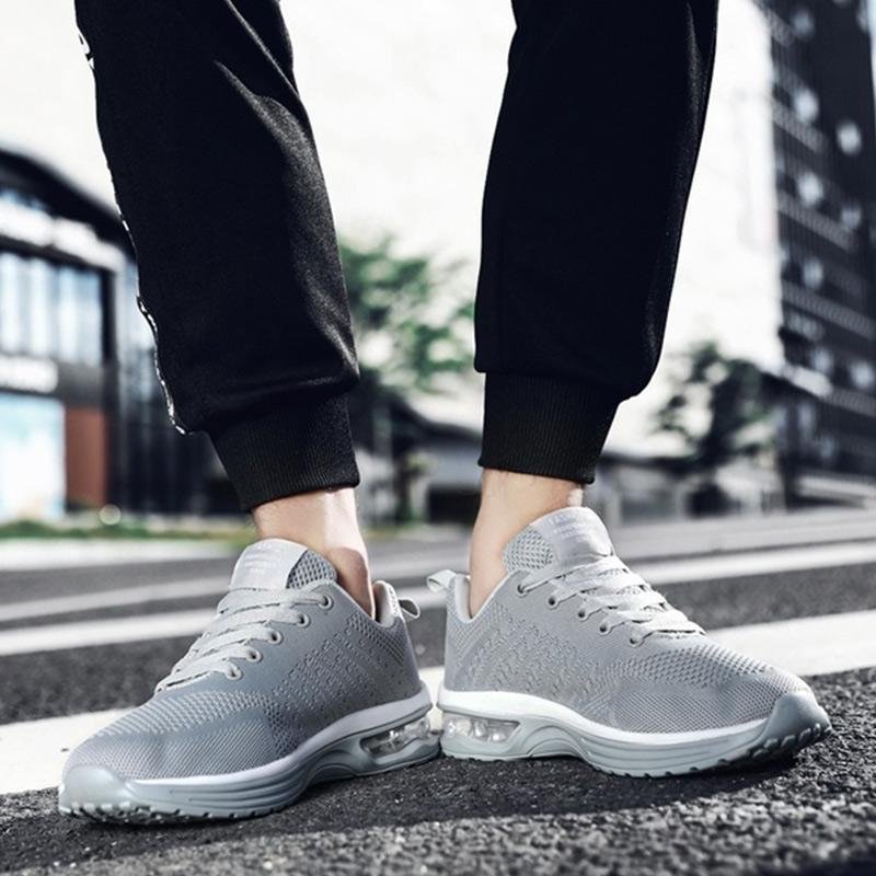 Deportes De Colchón De Aire Para Correr Cómodos Zapatos Tejidos Voladores De Malla Transpirable