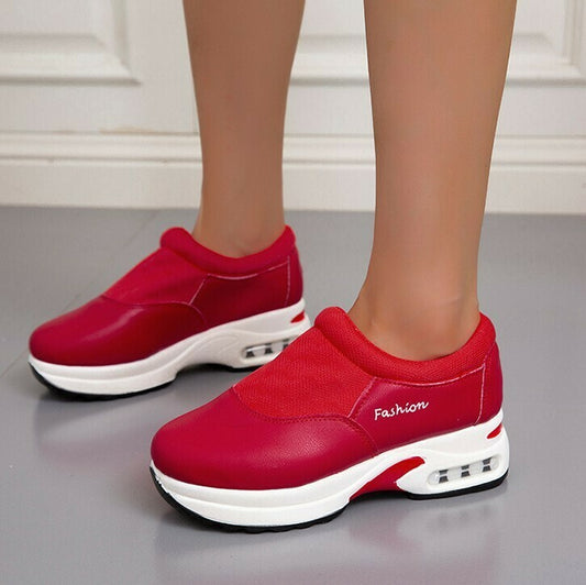 Zapatos Casuales Antideslizantes De Malla De Punto Cómodos Para Caminar