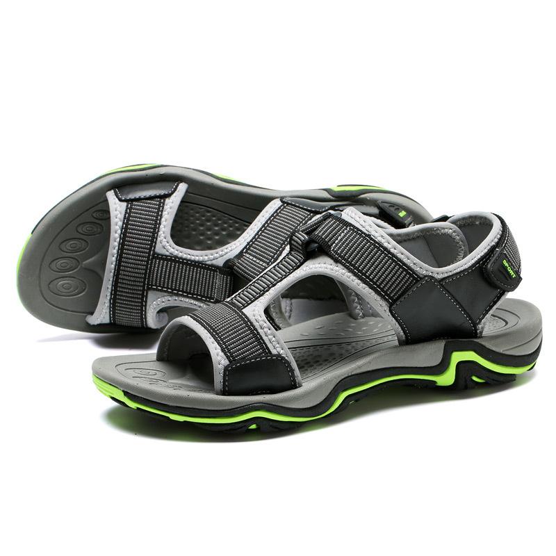 Sandalias Transpirables De Cuero Al Aire Libre