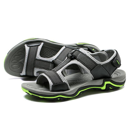 Sandalias Transpirables De Cuero Al Aire Libre