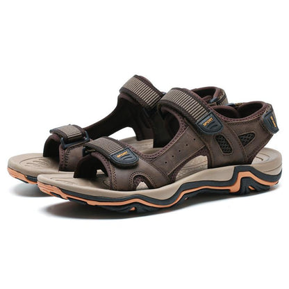 Sandalias De Cuero Casual Al Aire Libre Para Hombres