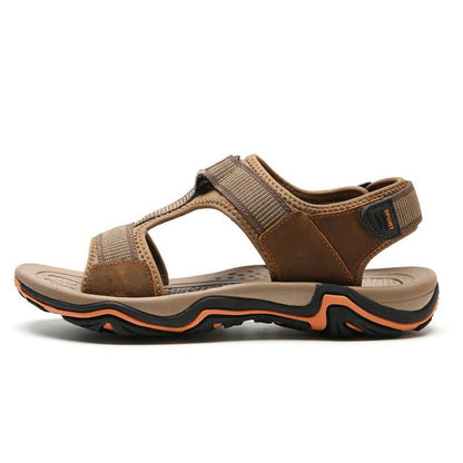 Sandalias Transpirables De Cuero Al Aire Libre